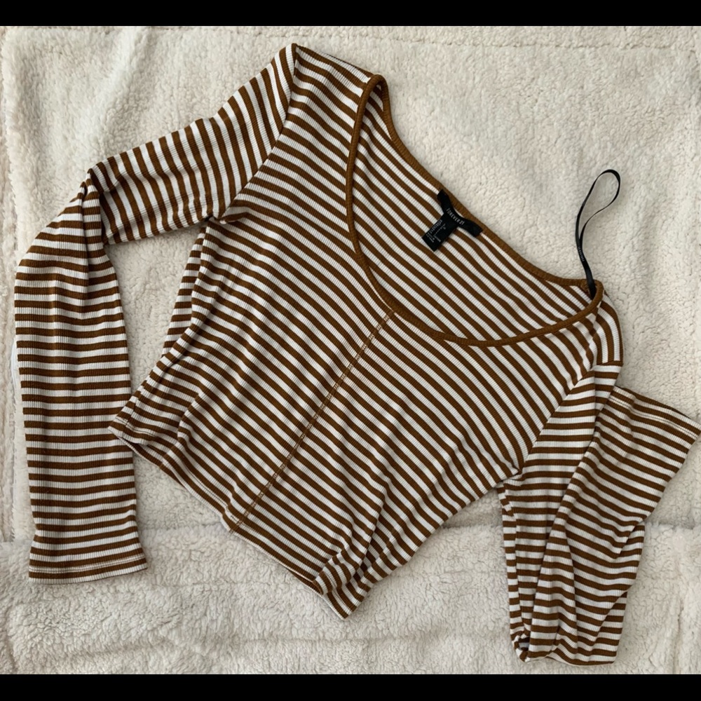 Forever 21 Striped Cropped Top